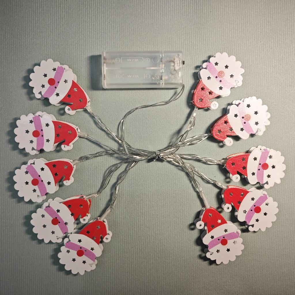 "LED Iron Bell String Lights - Colorful Christmas and Birthday Decorations"