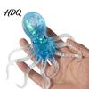 Handheld Stress Reliever Mini Glitter Octopus Squeeze Toy, Simulated Relief Sea Animal Fidget Toy Soft Shaped for Relaxation