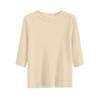 Women Short Sleeve Crew Neck Loose Fit Lightweight Casual Top Comfortable Basic Pullover Blouse for Daily Wear