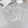 20pcs A4 Clear Plastic File Folder,Envelopes With Cord Buckle,Plastic Document Organiser Bags,For Documents Storage