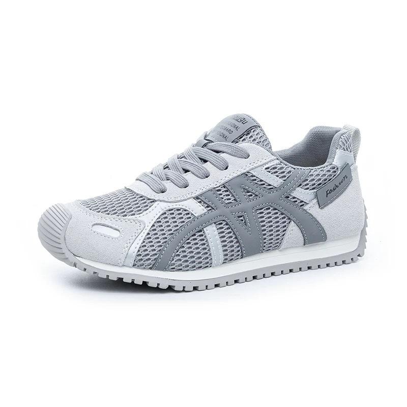 

thick-soled Dexun shoes women s 2025 new popular women s shoes summer breathable mesh Forrest Gump casual sports sneakers 35 сірий колір