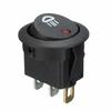 5x 12V 20A Car Boat Round Dot Red LED Fog Light Rocker Switch On/Off