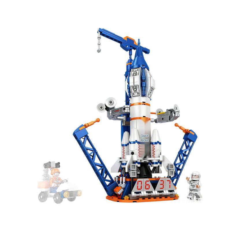 LEGO-Compatible Space Rocket Building Blocks Model - Children's Educational Toy Gift