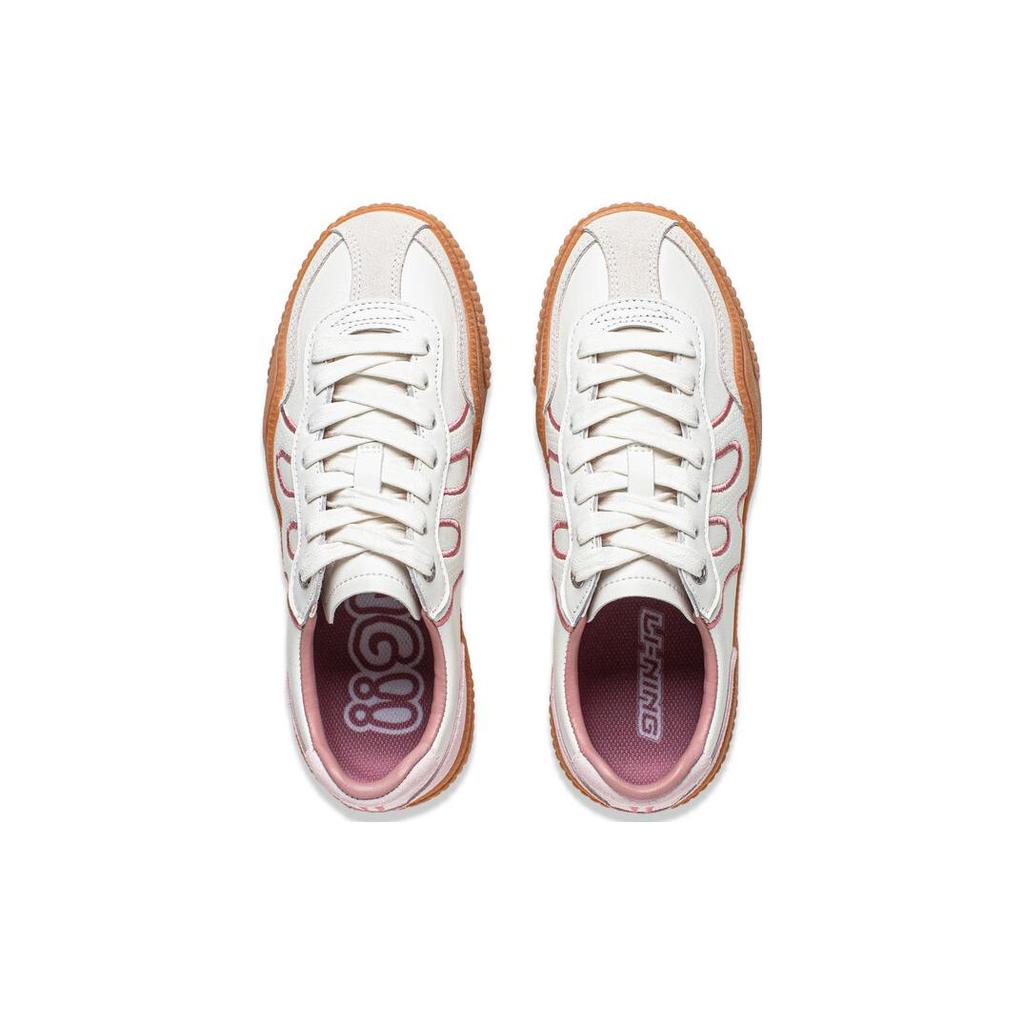 New LiNing Yunchuan V2 Anti Slip Wear Resistant Low Top Stylish Skateboarding Shoes Women's Mist White AGCT394-1