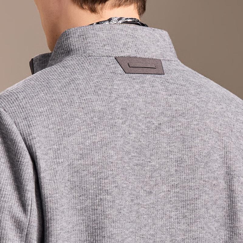 Antunio Men's Fine Wool Blend Stand Collar Jacket