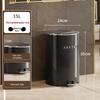 Luxury Foot-Operated Trash Can for Home - Thickened, Lidded, Waterproof for Bathroom & Kitchen