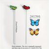 12pcs Single-Layer Butterfly Decorative Garden Stakes Home Decoration Accessories Display for Crafts Wedding Garden Decoration