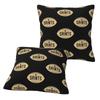 Football Shape New Orleans Saints 2 Pcs Square Pillowcase Pillow Cover Cushion Zip Decorative Comfort Throw Pillow For Home Car