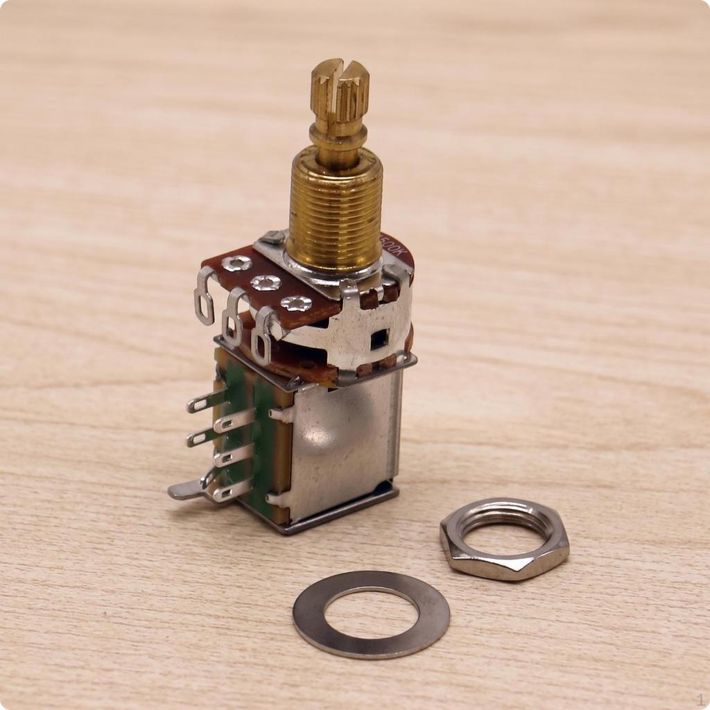 A500K Potentiometer Compact Guitar Pot with Push-Pull Simple Switch Install