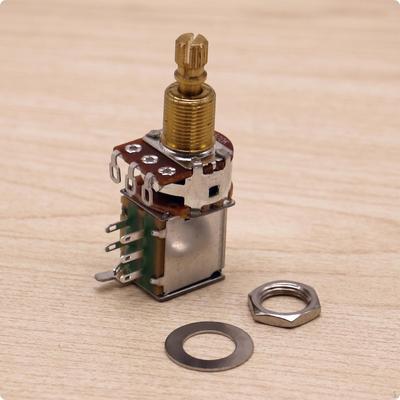 A500K Potentiometer Kompaktes Gitarrenpoti mit Push-Pull Einfache Schaltermontage