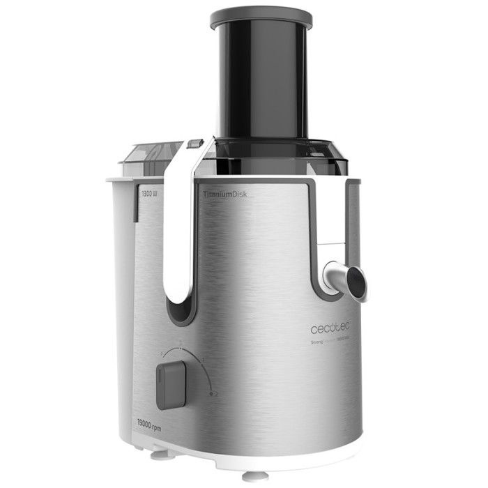 Centrifugeuse - Cecotec - StrongTitanium 19000 XXL - 1300W - 2 Vitesses - Sans BPA - Grise