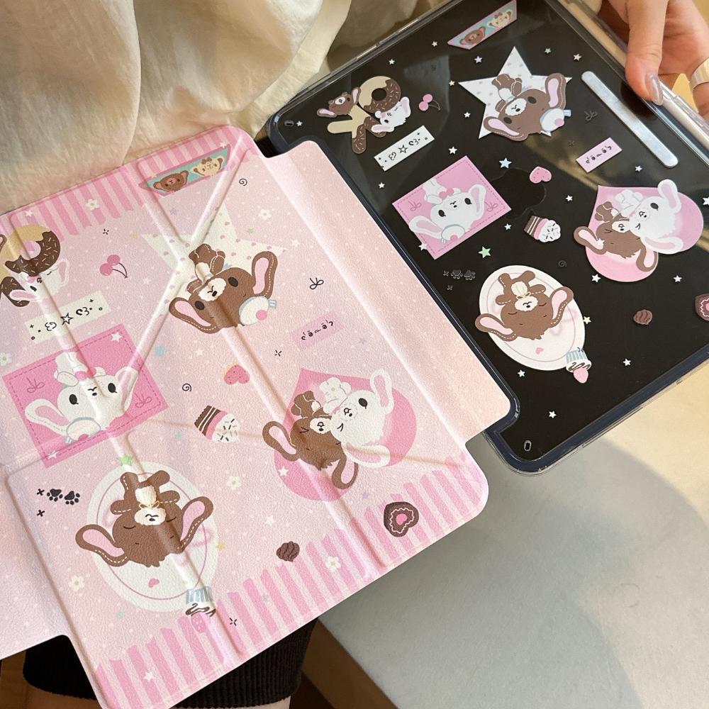 For iPad Case A16 11th 2025 9th 8th 7th Generation Pro 11 13 2024 12.9 Cover Pencil Holder Funda iPad Air 5 4 13 11 Inch Mini 6