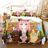SPY×FAMILY Bedding Set Anya Forger Duvet Cover Set Microfiber Single Queen King Twin Full Size Quilt Cover for Adult Kids