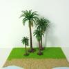 10Pcs Model Trees Palm Scale Tree Coconut Palm Park Rainforest Scenery Dioramas DIY Decor Diorama Scenery Model Decorations