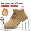 Vinterarbetskor för män med stålhätta - Bekväma, Slitstarka, Krosskyddande, Punkteringsskyddande Skyddsskor för Byggnation och Arbete.