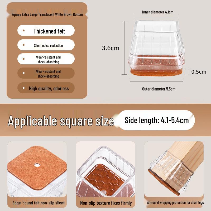 Silicone Chair and Table Leg Covers - Silent, Non-Slip Protection for Furniture