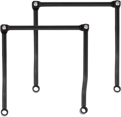 Universal Side Bag Support Motorcycle Accessories Modified Metal Plated Side Bag Rack Strong 2 Pairs Set (Matte Black)