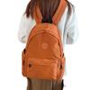 New Schoolbag Fashionable Commuter Versatile Backpack Japanese Simple Solid Color Junior High School Students College Style Backpack