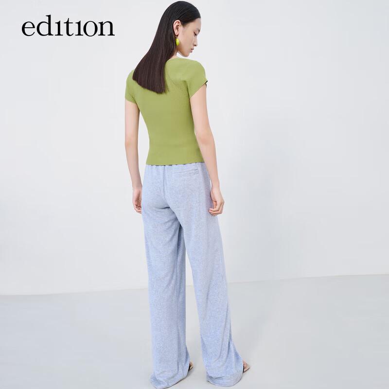 Women's U-Neck Knit Short Sleeve Cardigan