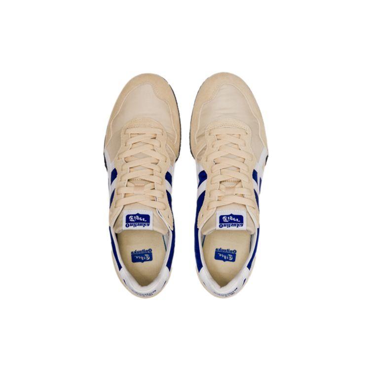 ONITSUKA TIGER Serrano Comfortable Daily Wear Durable Breathable Low-Top Lifestyle Sneakers Unisex Sneakers White Blue 1183B400-251