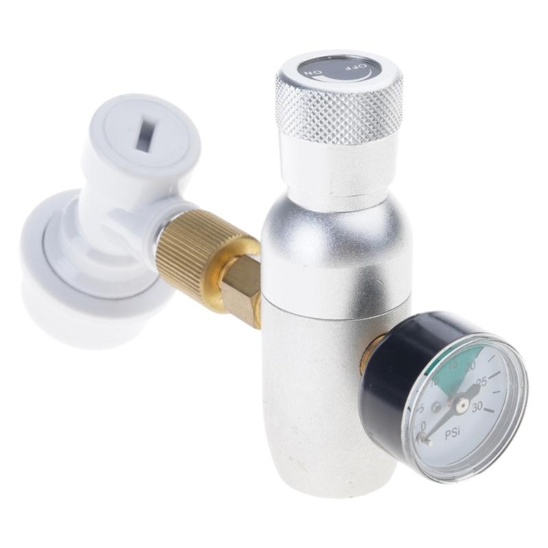 CO2 Regulator 0-60PSI Pressure Reducing Valves Gas Regulator for Efficient Home Brewing and Sodas Water Production
