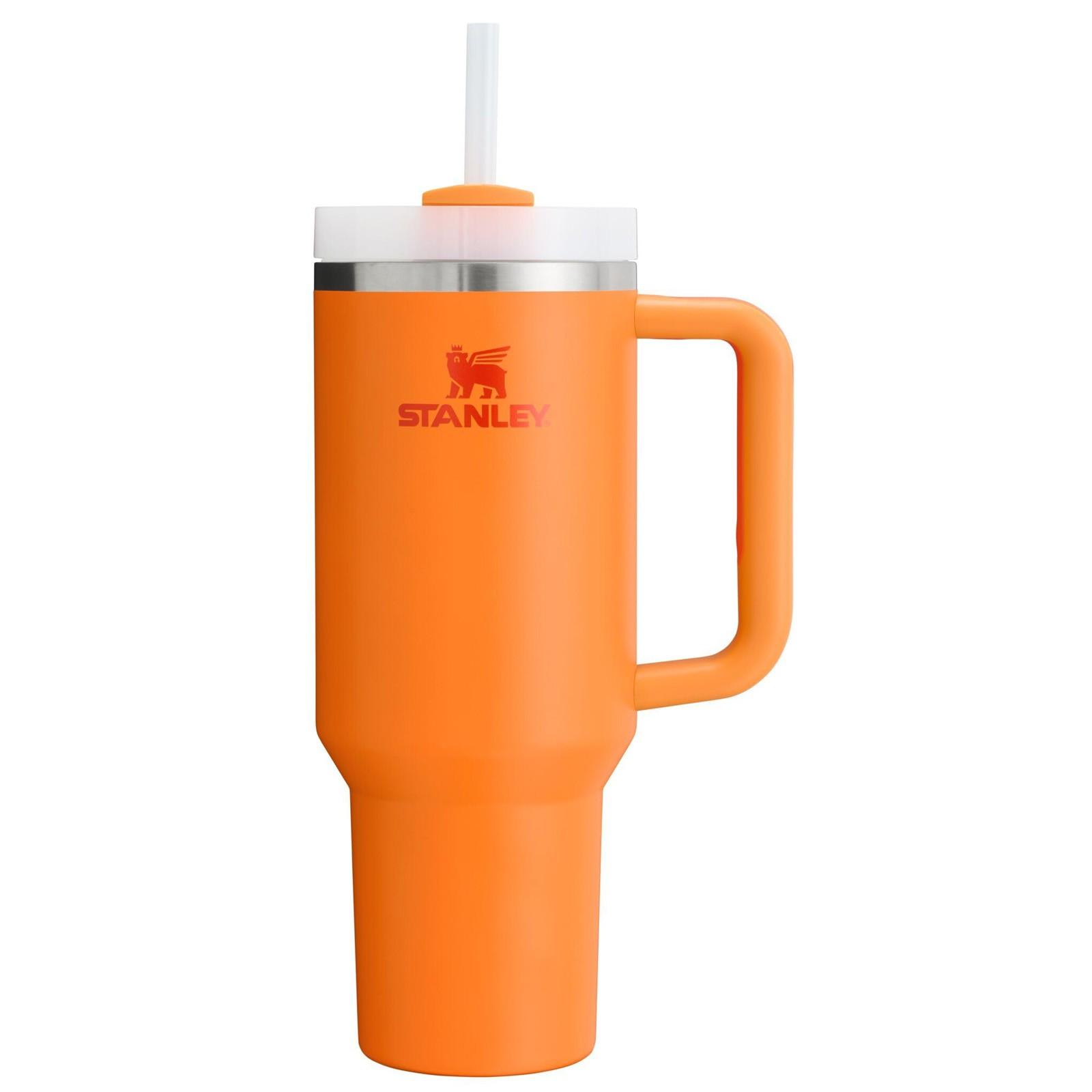 

40OZ автомобільна чашка Північноамериканська нова нержавіюча сталь великої ємності з термоізоляцією Портативний лід з ручкою помаранчевий