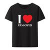 I Love Rosh Hashanah Jewish Holiday Shirt Anime Tshirt Graphic Print Top Tee Funny Tshirts Harajuku Humor Female Clothing Pair