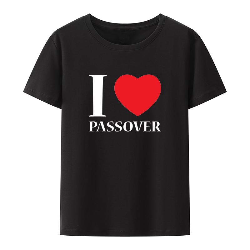 I Love Rosh Hashanah Jewish Holiday Shirt Anime Tshirt Graphic Print Top Tee Funny Tshirts Harajuku Humor Female Clothing Pair