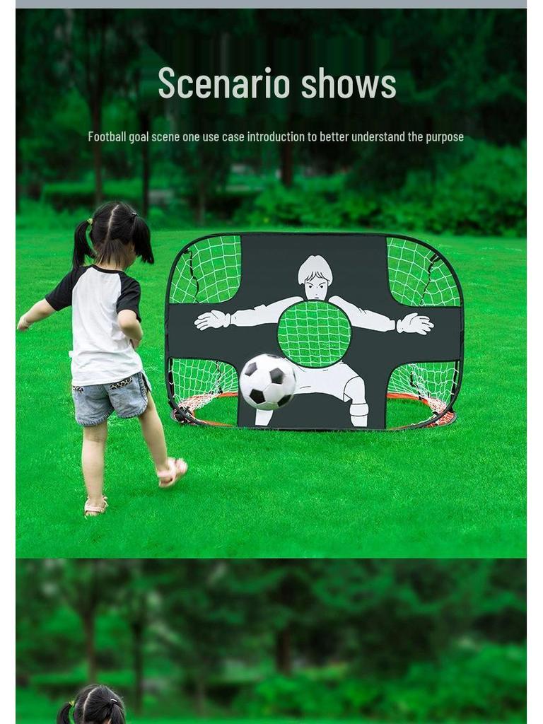 Skladacia detská futbalová bránka: Prenosná, Rýchlo-Otváracia, Vonkajšia Športová Hračka pre Hry Rodič-Dieťa