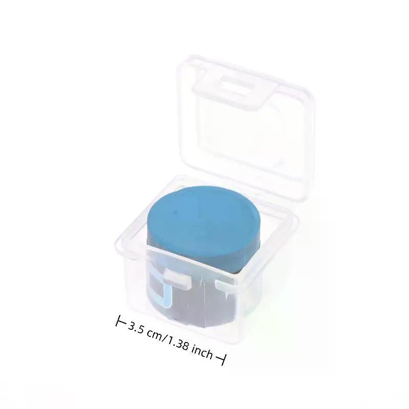 1PC Billiard Chalk with Storage Box No-Slip Pool Cue Stick Snooker Easy Powder Billiard Accessories for Pool Table Games