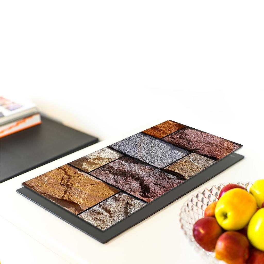 GLASS CUTTING BOARD 30x52 Brick