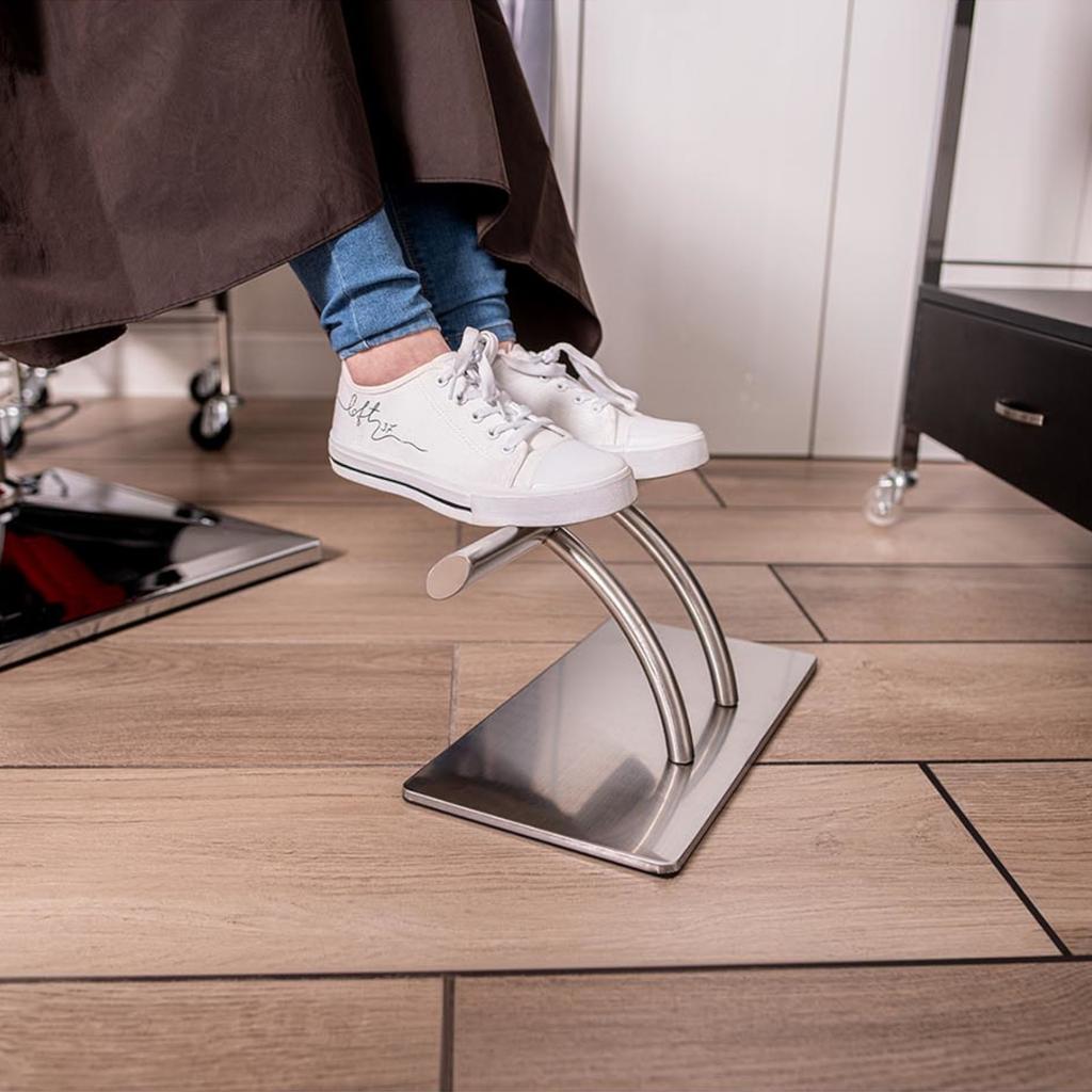 Office Hairdressing Footstool, Non-slip, Stainless Steel, 35 Cm