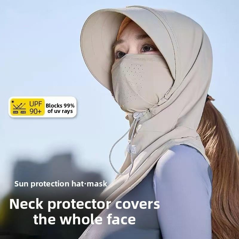 Summer Sun Protection Neck Gaiter With Breathable Ice Silk For Cycling And Driving