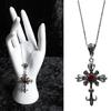 Red Zircon Necklace Women Sweater Chain Female Hip-hop Non-fading Jewelry