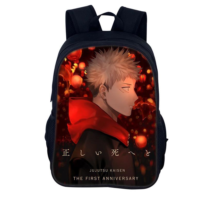 Jujutsu Kaisen Backpack For Men And Women Durable Nylon Casual School Travel Bag