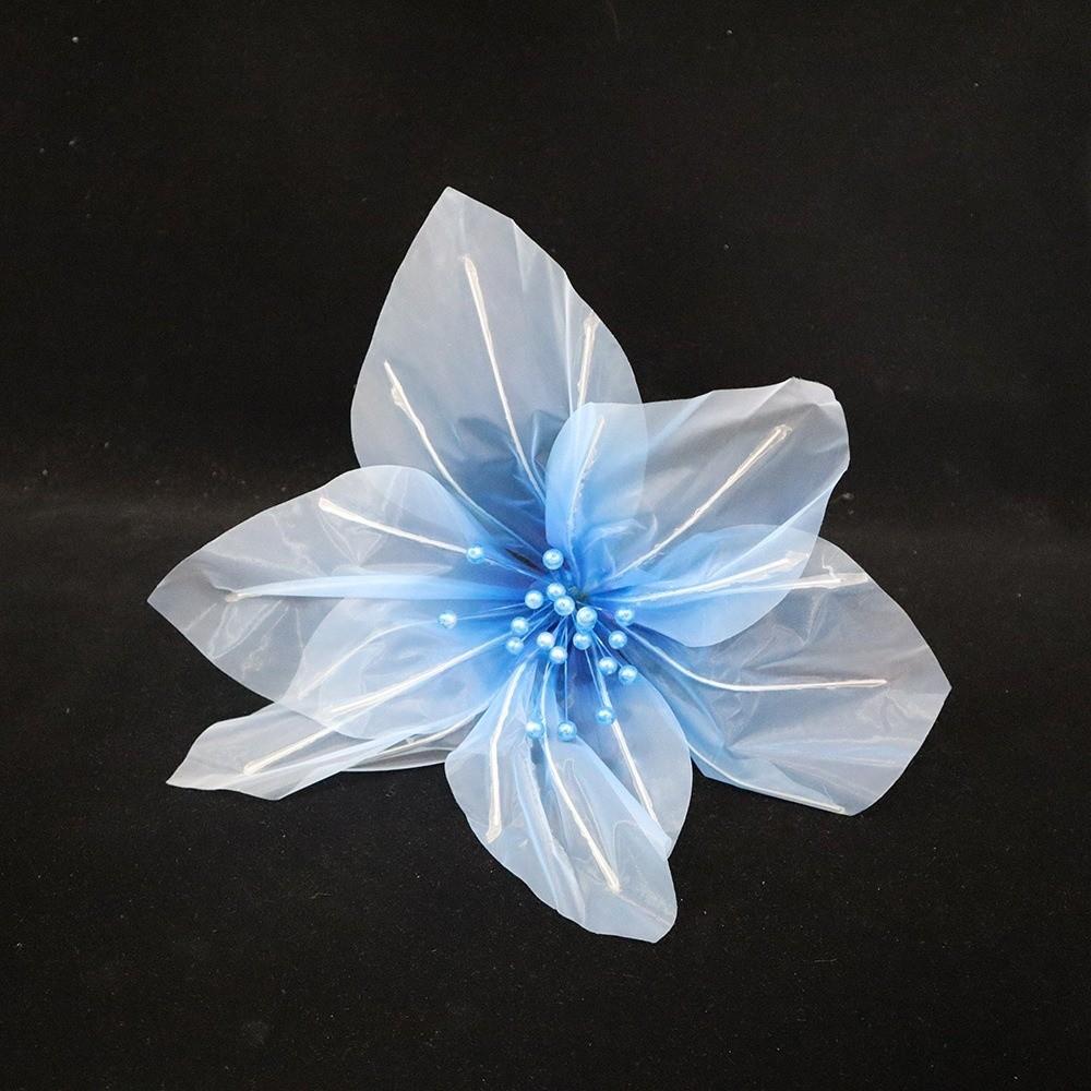 Transparent Silk Silk Yarn Lily Flower 55cm Flower Diameter Wedding Road Lead Flower