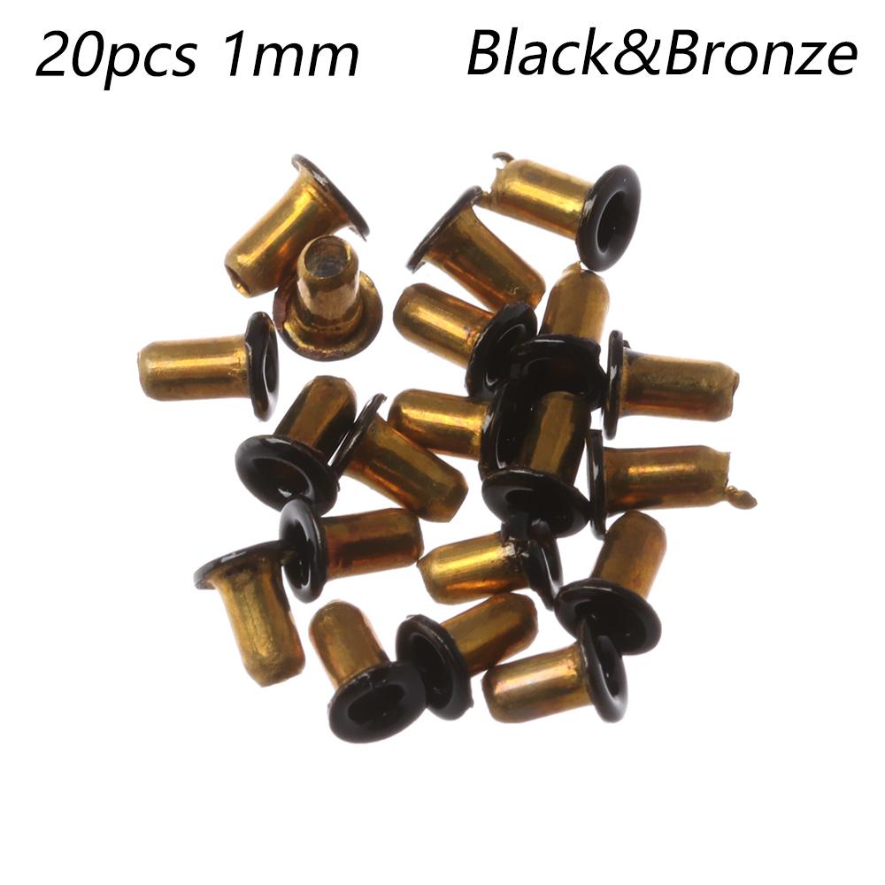 20Pcs 1mm/2.5mm Colorful Metal Eyelet Buttons Ultra-small Shoes Clothes Belt Buckle DIY Dolls Buckles Doll Bags Sewing Accessori