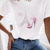 Elegant Lady Women's T-shirt - Pearl Decorated Top