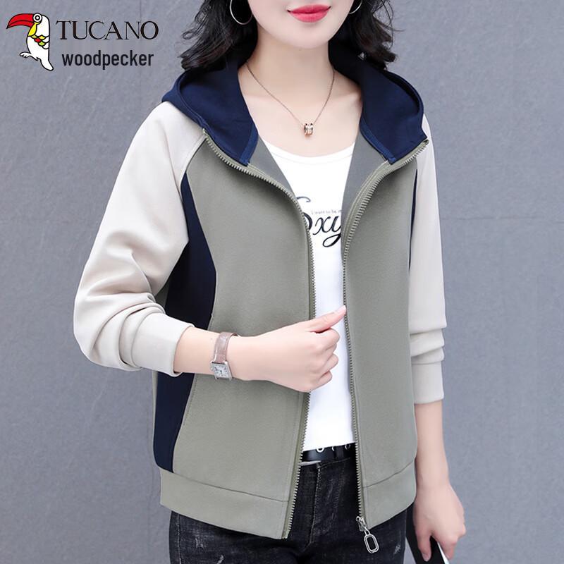 

Женская повседневная куртка-анорак Woodpecker с капюшоном и цветными блоками 2XL