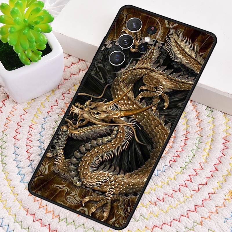 Asian Chinese Dragon soft Phone Case for Samsung Galaxy note 10 pro S26 Ultra S23 S24 FE S25 S21 S22 PLUS shockproof Cove
