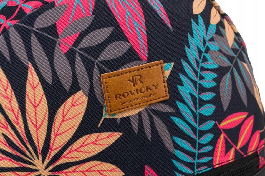 Patterned, urban women's backpack - Rovicky