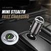 Mini Hidden Usb Fast Charger Car Charger Car Cigarette Lighter Qc3.0 Qc Pd 3.1A Pd Type C Universal Iphone and Xiaomi Phone