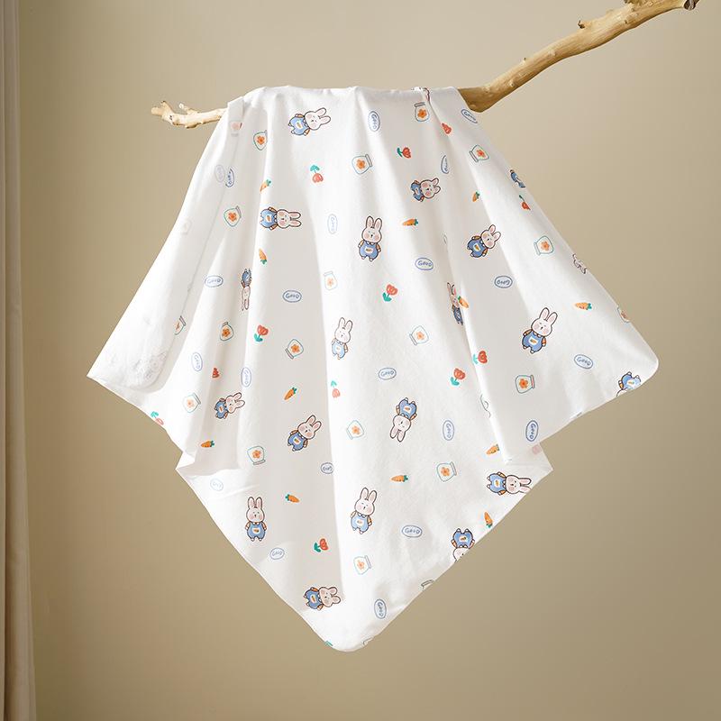 Class A Pure Cotton Newborn Swaddle Blanket – Soft, Thin, Skin-Friendly, All-Season Wrap