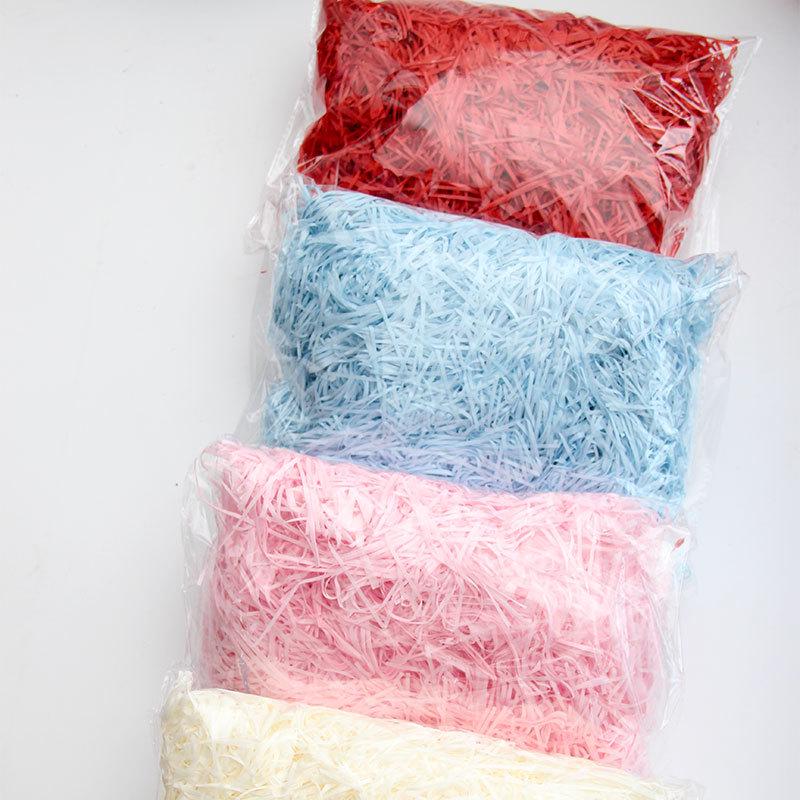 Raffia Shredded Paper, 100 Carats - Festive Wedding & Birthday Gift Box Filler