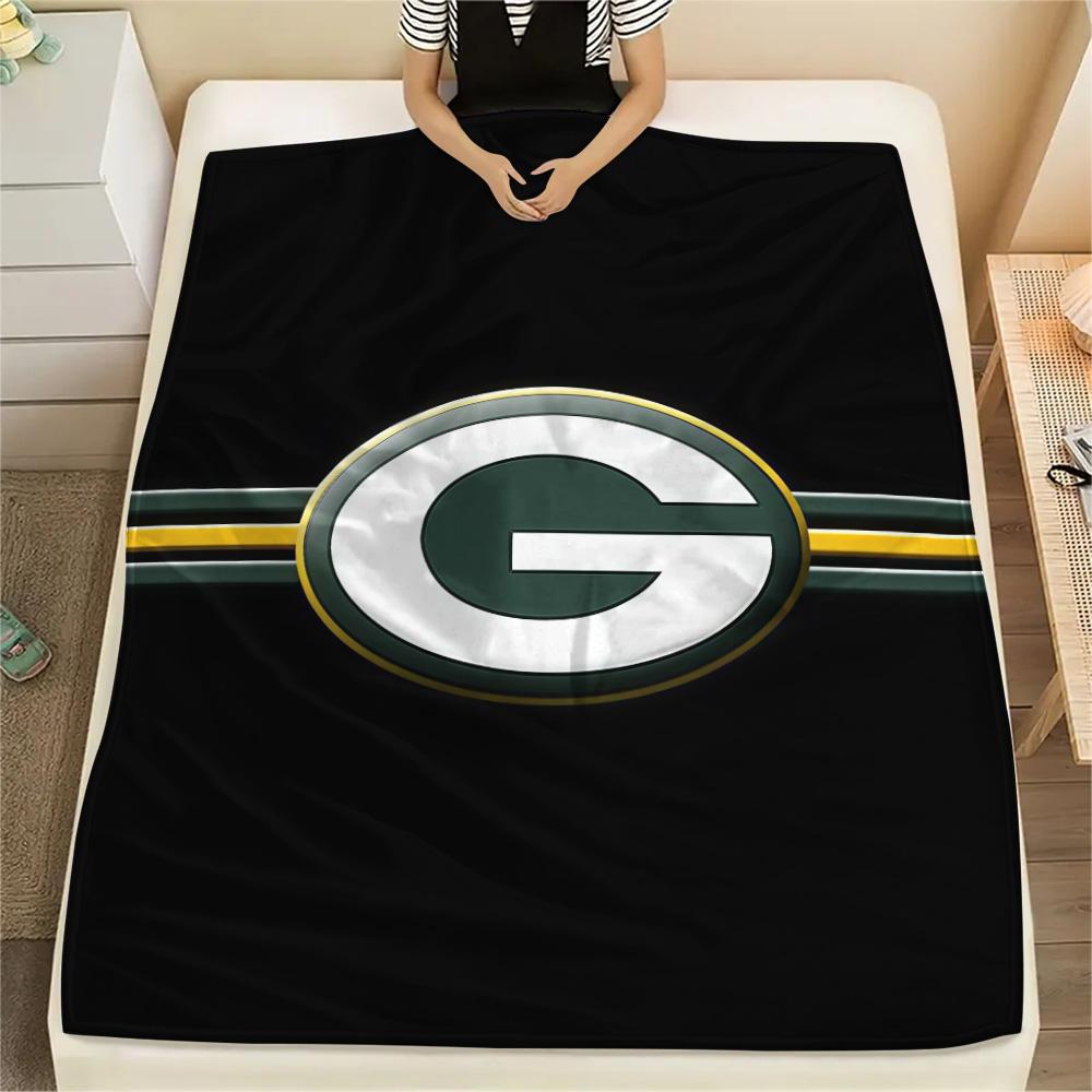 Green Bay Packers Flannel Blanket, High quality Comfortable for All Seasons, Home Decor, Warmth and Comfort