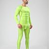 Solid Color Long Sleeve Quick-Dry Athletic Base Layer - Breathable, Elastic, Sweat-Wicking for Running, Basketball, and Football.