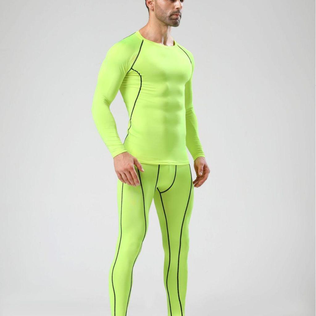 Solid Color Long Sleeve Quick-Dry Athletic Base Layer - Breathable, Elastic, Sweat-Wicking for Running, Basketball, and Football.