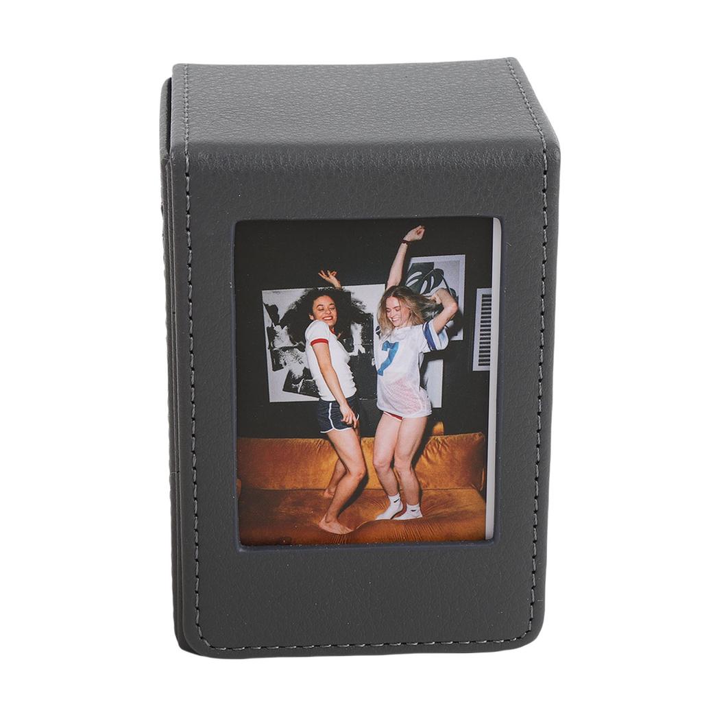 Picture Holder Case Fit for SQ Film Photos 3 Inch Anti Scratch PU Leather Photo Storage Box Game Card Storage