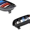 Gloss Black M Style Grille Front Bumper Grille For BMW E81 E82 E87 E88 128I 135I 2007-2011 Double Line Front Bumper Grills