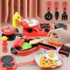 34 Pcs/bag Mini Kitchen  Tableware  Toy  Set Colored Play House Simulation Food Model Baby Cooking
